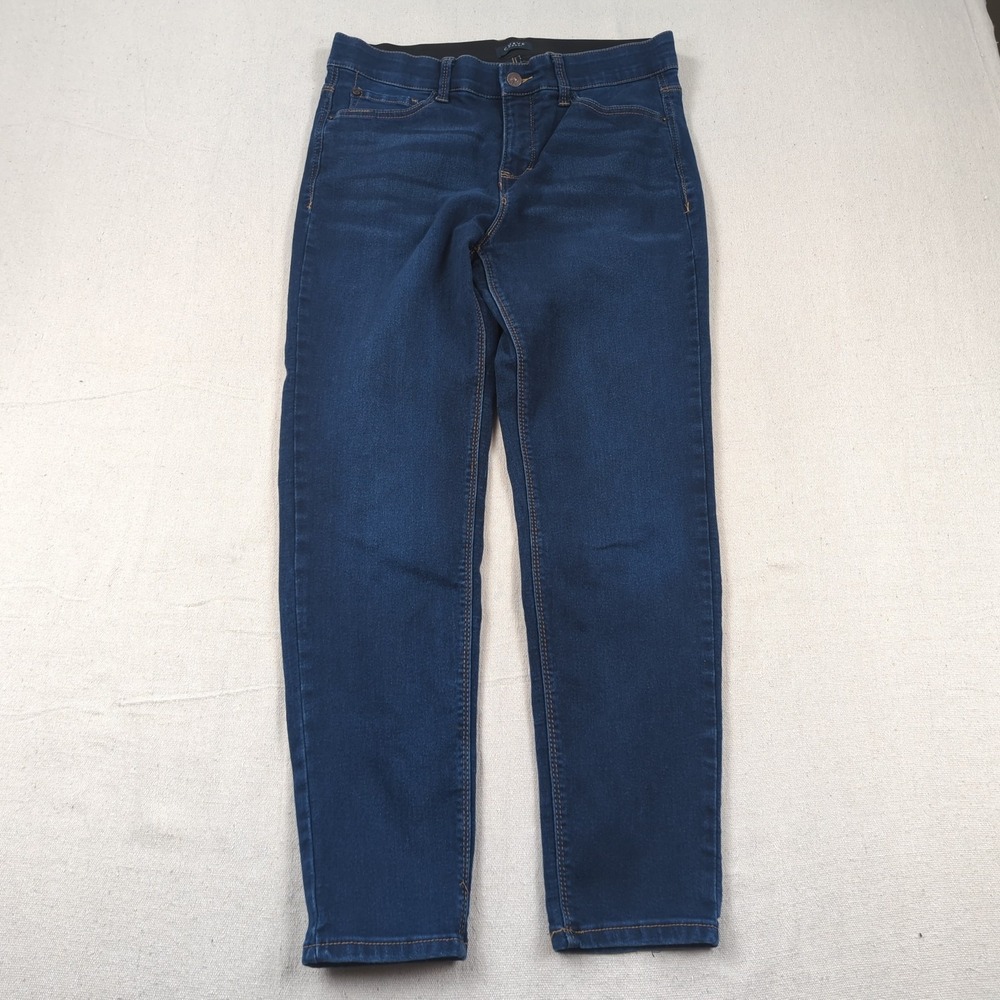 Curve Appeal Jeans Womens 10 30 Blue Stretch Skinny High Rise Dark Wash